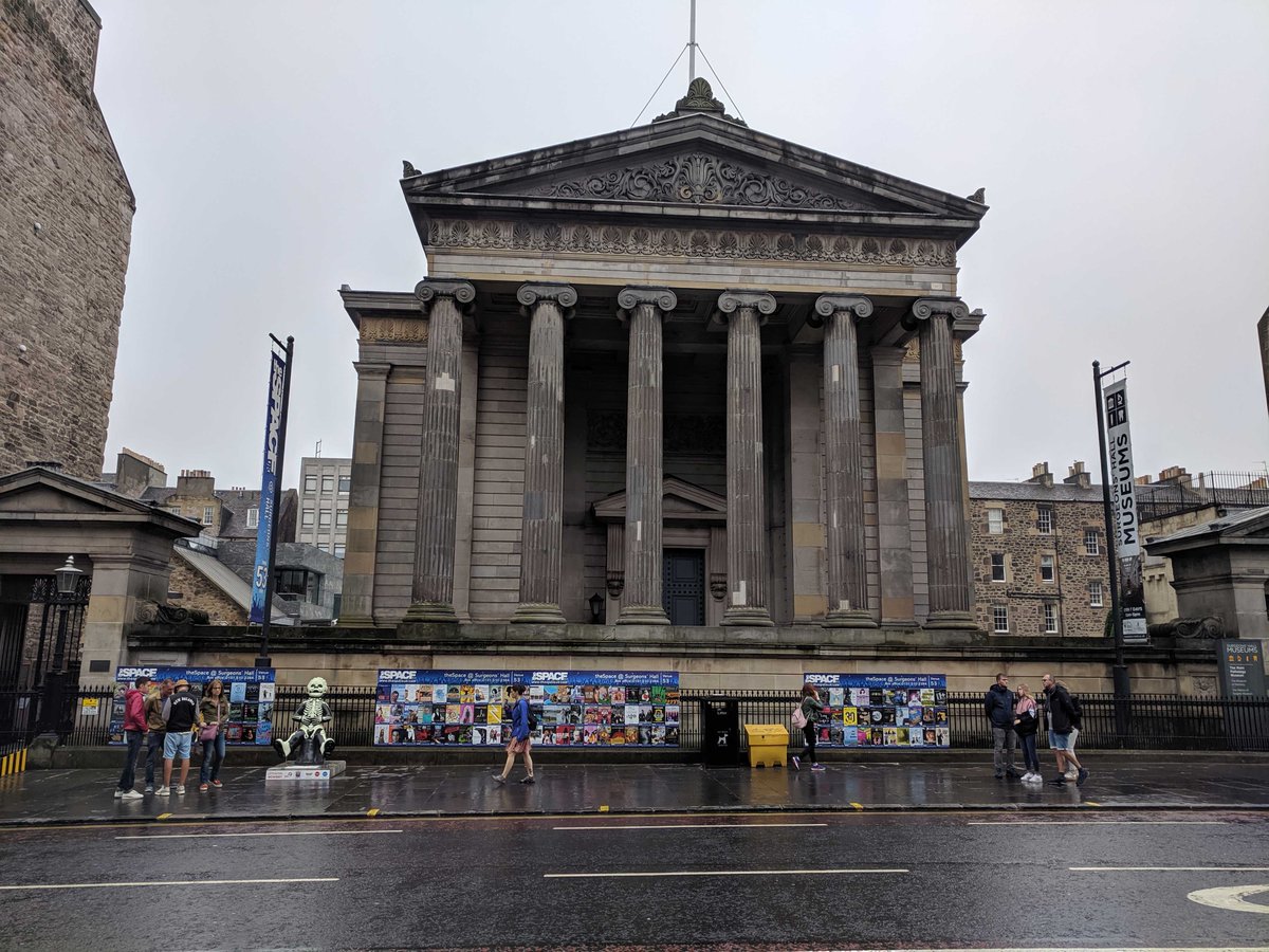 theSpaceUK's tweet photo. ❤️ Outside of Surgeons' looking spectacularly moody under grey &amp; brooding skies getting ready to receive the best at this year's Edinburgh Fringe #theSpaceUK https://t.co/kZdLAwf7xU