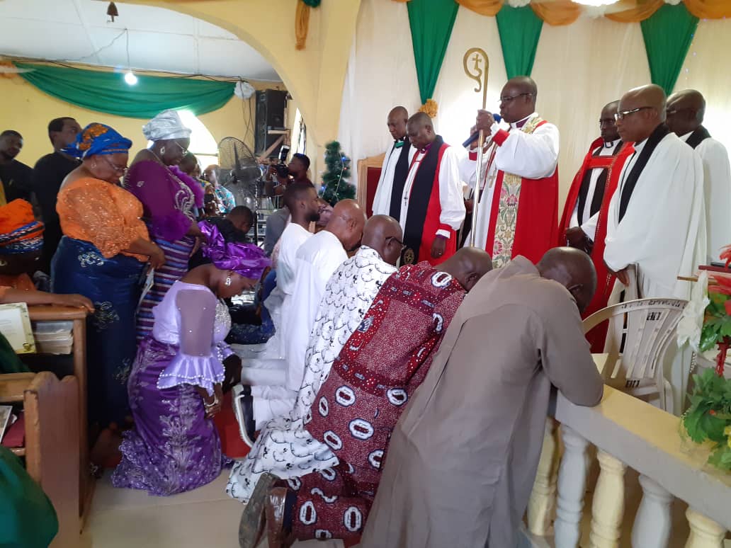 HonAgbedi's tweet photo. At Saint Stephen's Anglican Church, in Odi, Kolokuma Opokuma, Bayelsa state, for the one year remembrance of Deaconess Mrs Brenda Asamowei https://t.co/0Gl2YACqbg