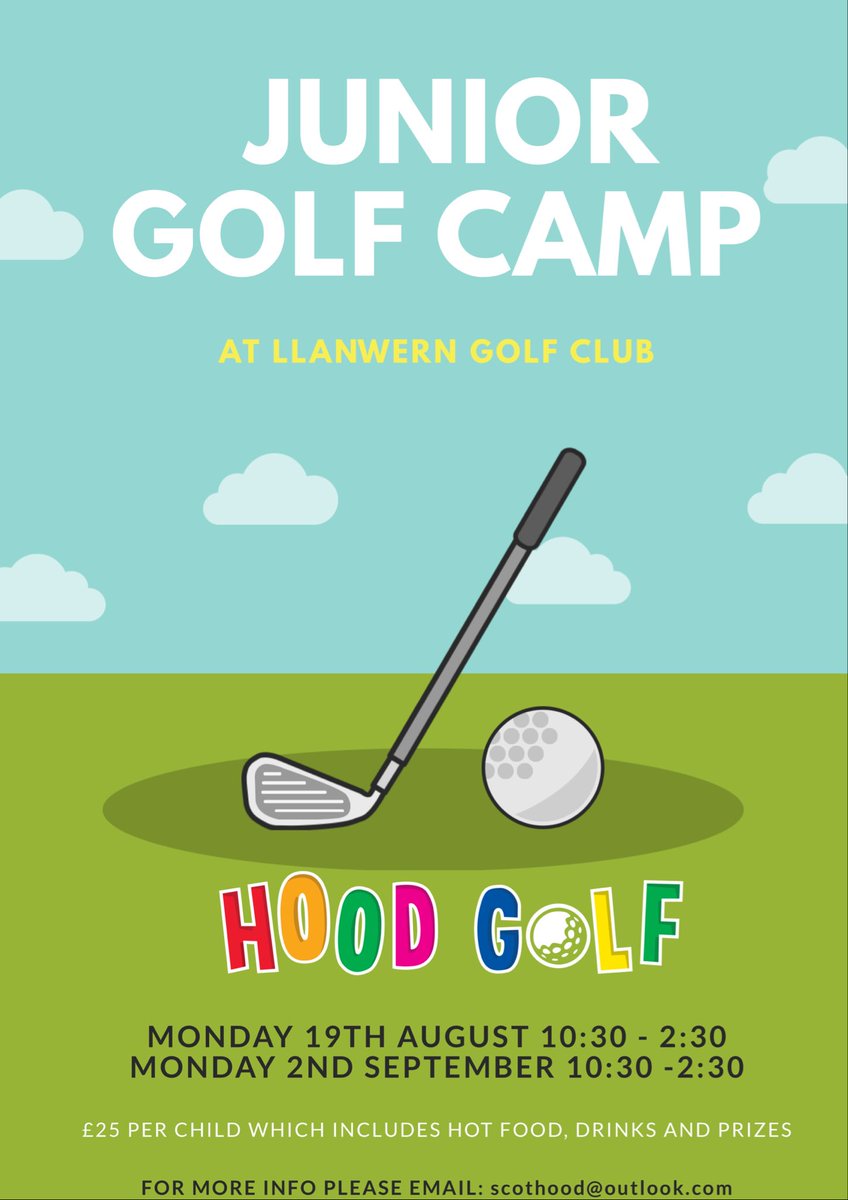 🏌🏼‍♂️🏌️‍♀️SUMMER JUNIOR CAMP 🏌️‍♀️🏌🏼‍♂️

Junior Summer Golf Camp is where many players start, meet new friends, learn golf specific skills and of course to have FUN 🤪

For More info please contact me at scothood@outlook.com ✌🏼
