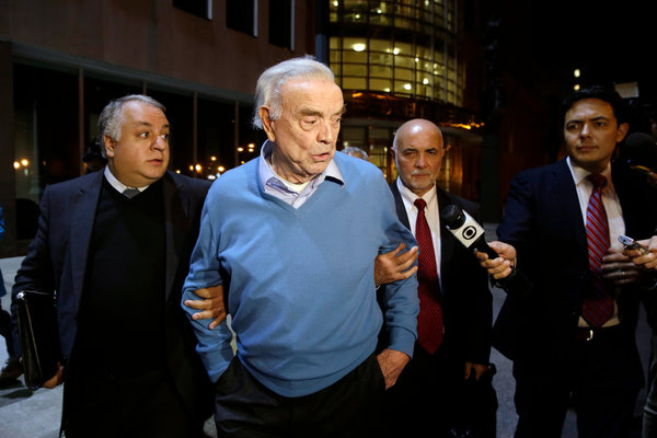Jose Maria Marin. Former governor of Sao Paolo and President of the Brazilian Football League. Found guilty of seven counts of money laundering and wire fraud as part of the 2015 FIFA scandal. Currently in prison.Spent his house arrest pending trial at his condo in Trump Tower.