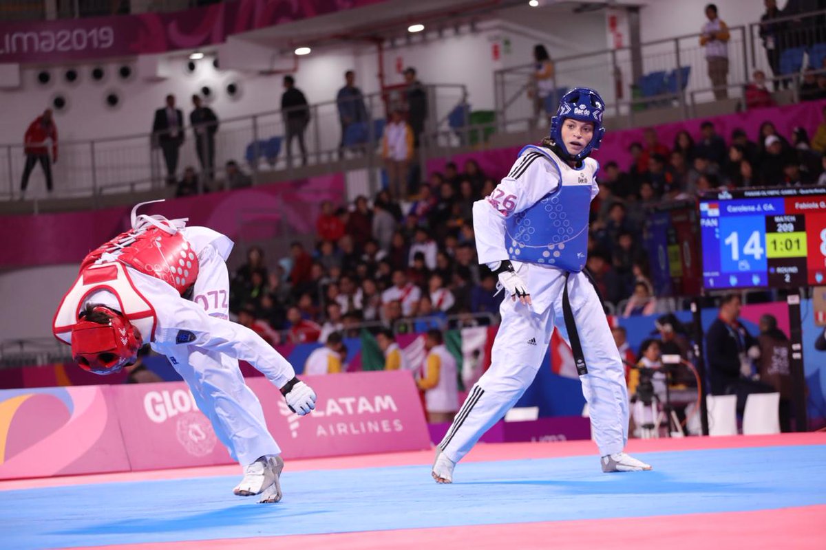 COlimpicoPanama's tweet photo. ¡Sigue avanzando Carolena!
💪@carolenapanama se mete en semifinales con una contundente victoria sobre la mexicana Fabiola Villega 35-15 (abultamiento).
🔥Próxima rival: Anastasija Zolotic (USA).
🕟Semis: 4:55PM
#UnPaísUnEquipo 🇵🇦❤️ https://t.co/uLDvtOyXAi