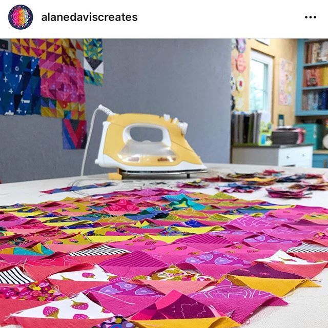 @alanedaviscreates I heard you sewed about 300 half square triangles together recently! Glad we could be of service!