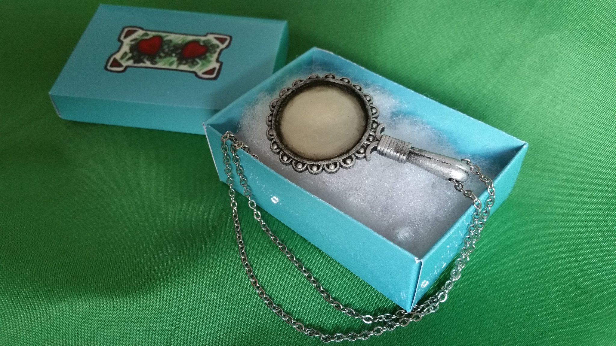 MAKE ME A. X The finished highly detailed Ash vs Evil Dead Linda brandy s crown trifari magnifying glass pendant 3Dprinted on the Elegoo Official elegoomars resin 3Dprinter EvilDead AshvsEvilDead jewe...