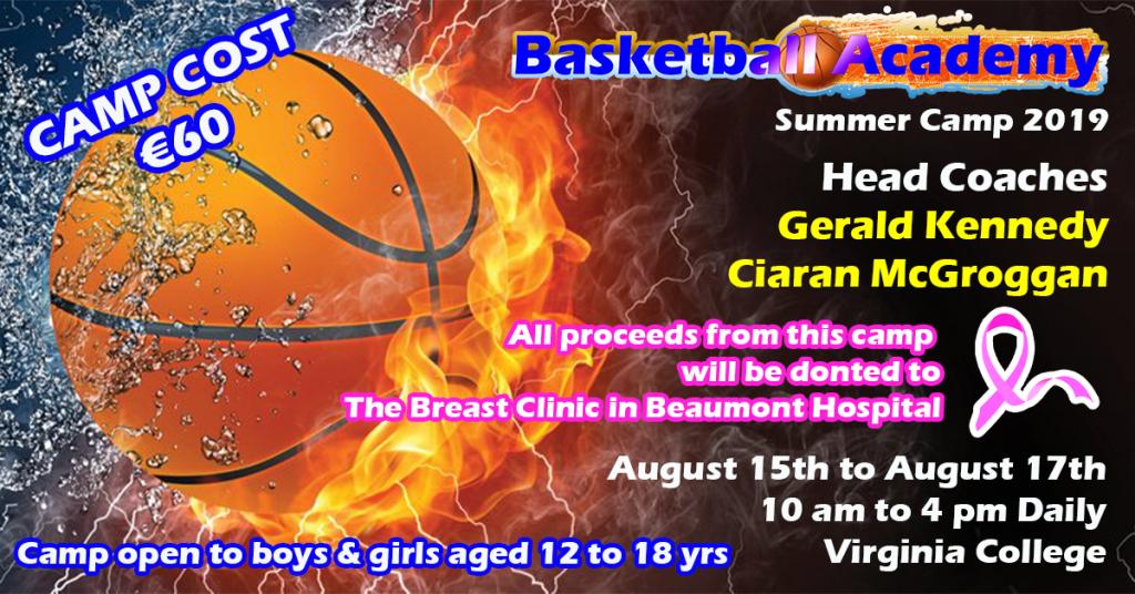 Summer Camp 2019 to Raise Funds for Breast Care Cancer Clinic in Beaumont Hospital basketballacademy.ie/summer-camp-20…