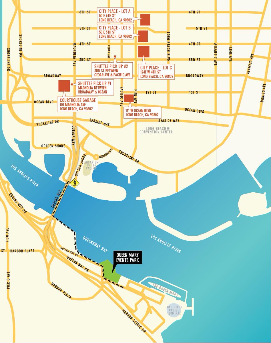 OnceUponTimeLBC's tweet image. PARKING UPDATE: All of these parking lots are available for today's event! onceuponatimeinthelbc.com/getting-here

*Please note: due to the Port construction + public bridge closure, get dropped off &amp;amp; picked up at one of the shuttle stops and ride the shuttle in.
