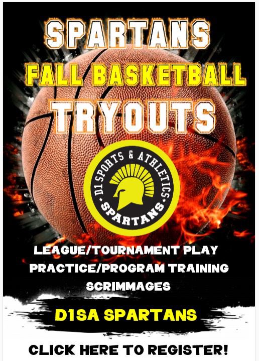 D1SASpartans's tweet photo. D1SA Fall 2019 Tryouts are POSTED! 💯🏀🔥 Visit https://t.co/6fARsS5oDF for details https://t.co/Cwb7wAfPke

#D1SA #gettingtheworkin #D1SABasketball #outworkcrew  #basketball #basketballneverstops #spartans #ballislife #DMVHoops #hardworkpaysoff #SpartanFamily #SpartanNation https://t.co/TUikFEz5OB