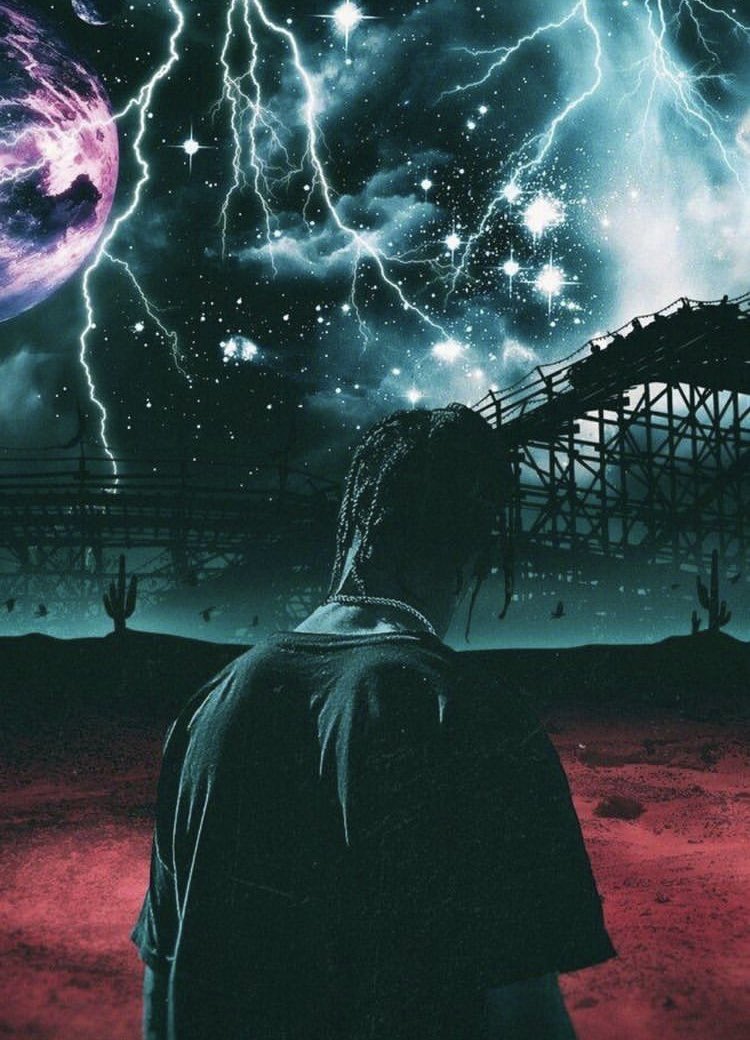 FanbaseScott's tweet image. IN THE ALLEY👻 #travisscott