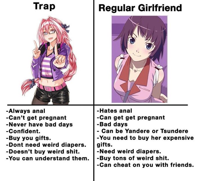 Rt if you choose trap. like if you choose regular girlfriend https://t.co/zvfGa2DNvP
