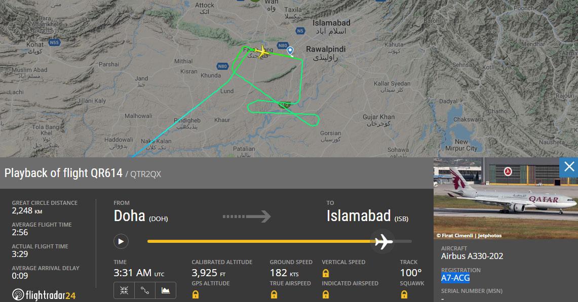 flyingamit's tweet image. #Enginefail @qatarairways A330 ISB. Just above 1000AGL &amp;amp; crew carried out a go-around, landed safely post 30min. So-called experts debate the decision to go around. My take, need to be stabilised per criteria. If STAB, land ,if not go-around. Keep it simple. @flightsafety