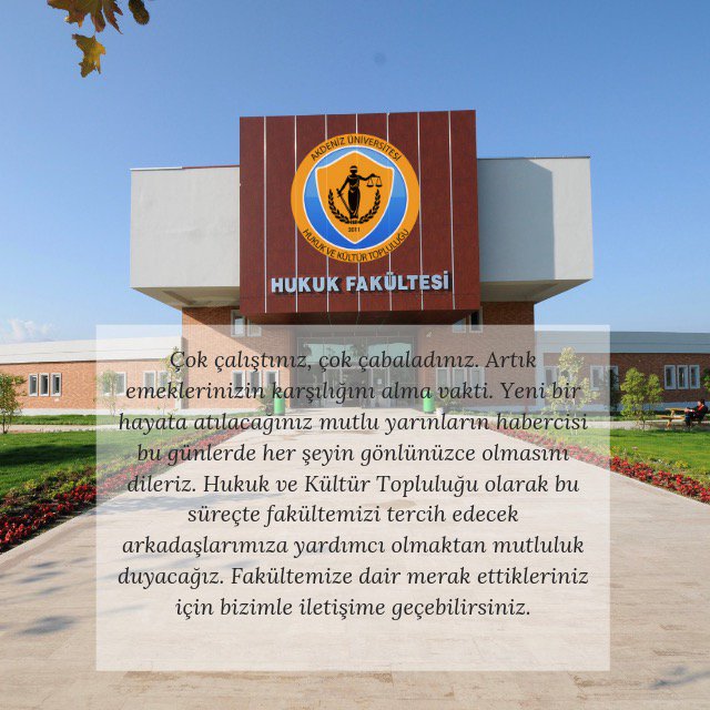 #AkdenizHukuk #HukukveKultur #Akdeniz #AkdenizÜniversitesi
