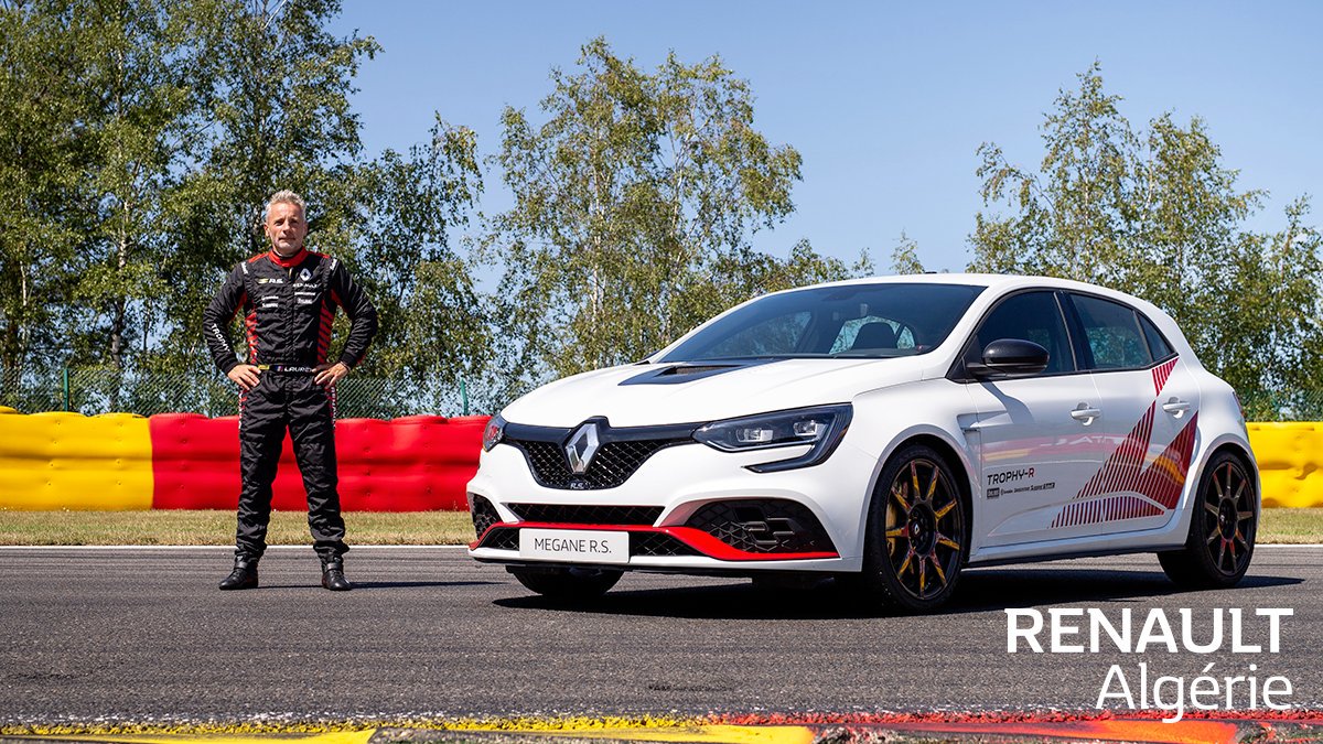 RENAULTALGERIE's tweet photo. On l'a encore fait ! Deuxième record de l'année pour #MeganeRS #TrophyR et Laurent Hurgon ! Première fois sur le circuit de Spa-Francorchamps et en direct sur Facebook ! 
@RenaultSport 
#Only500 #TrophyR #MeganeRS #RSspirit https://t.co/k84wBngCT5