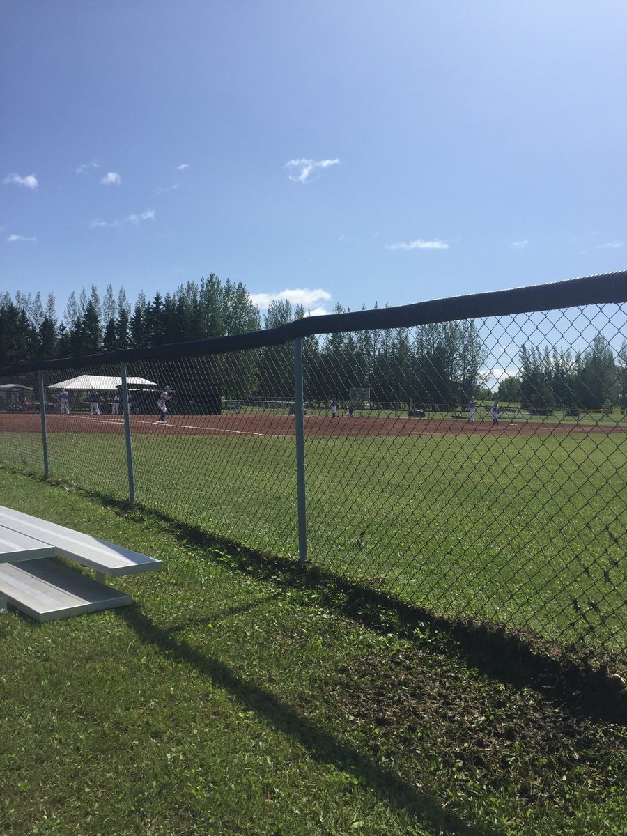 SimpsonEmber's tweet photo. U13 AA Tier 2 Provincials are ready to roll after a heavy rainfall last night. Good job @meadowlake host committee for getting the diamonds back in shape!! @BaseballSask https://t.co/I1WhtH9gDb