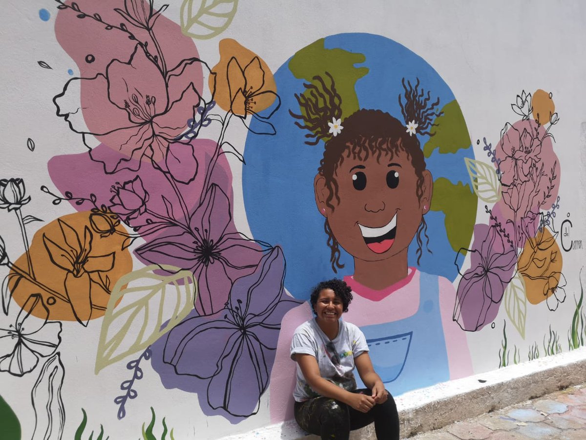 InguatPrensa's tweet photo. Como parte del proyecto de #INGUAT "Arte y Turismo, un País  con Más Color", se realizaron murales en Estanzuela, Zacapa, alusivos al cuidado del medio ambiente, logrando así, se puedan trasmitir mensajes que contribuyan a cuidar los recursos naturales 
#COMEX #BienHecho https://t.co/q6tOeYkg7L