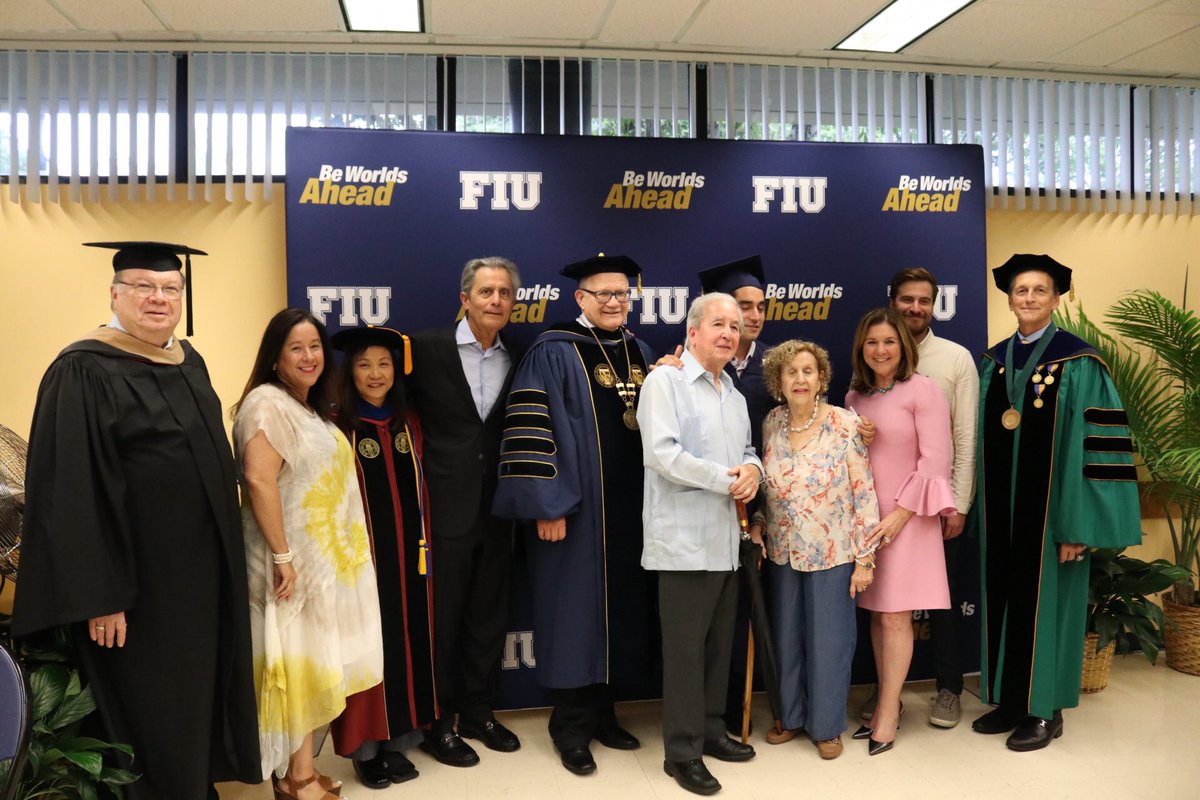 FIUBusiness's tweet photo. Congratulations to our loyal alums Conchy and Tony Argiz and their son Andres – two generations of #FIUBusiness graduates! #FIUBizGrad #FIUGrad #BizPanthers https://t.co/v72kr3E0DQ