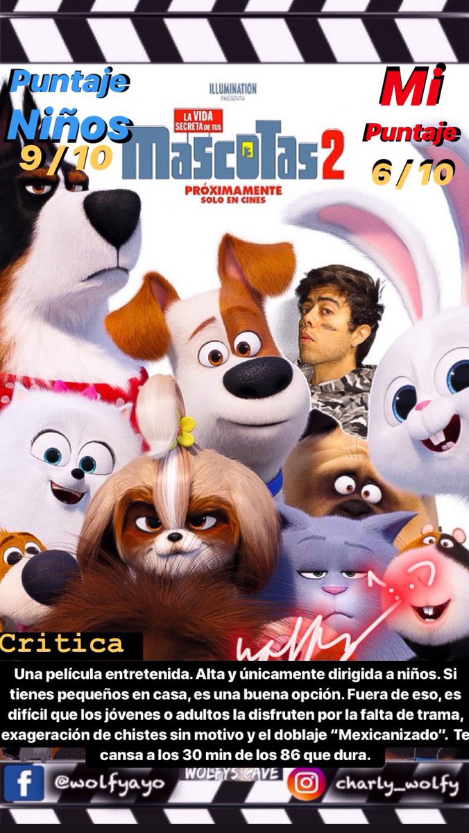 alonso_charly's tweet photo. ¡Critica! 🐺
Hoy fui al evento de prensa gracias a Cinema Cloud y @UniversalMX 🙏🏻🎬🌎
Abre la imagen para leer mi crítica y puntaje.
#lavidasecretadetusmascotas2 #thesecretlifeofpets2 #universal #ilumination #critica #wolfyscave https://t.co/LxzCSpKw30