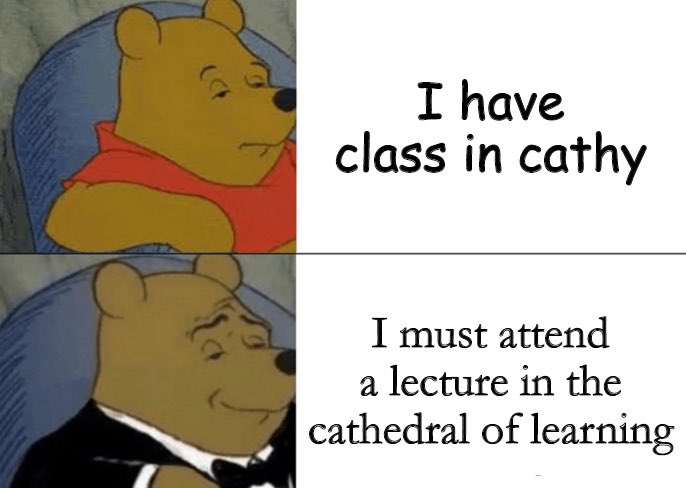 In honor of classes being less than a month away, enjoy this #FYMeme 🤠