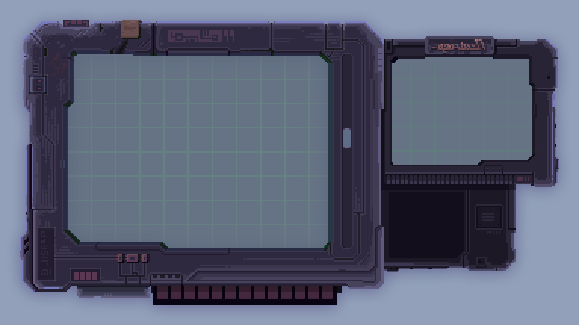 dabntz's tweet photo. I had a great time conceptualizing this device that acts as a save menu for #StarrMazer.
https://t.co/0TBDCuscb9
PS. Reuploaded because Twitter compression via mobile was terrible.
#gamedev #pixelart #wip https://t.co/xAGlemugPH