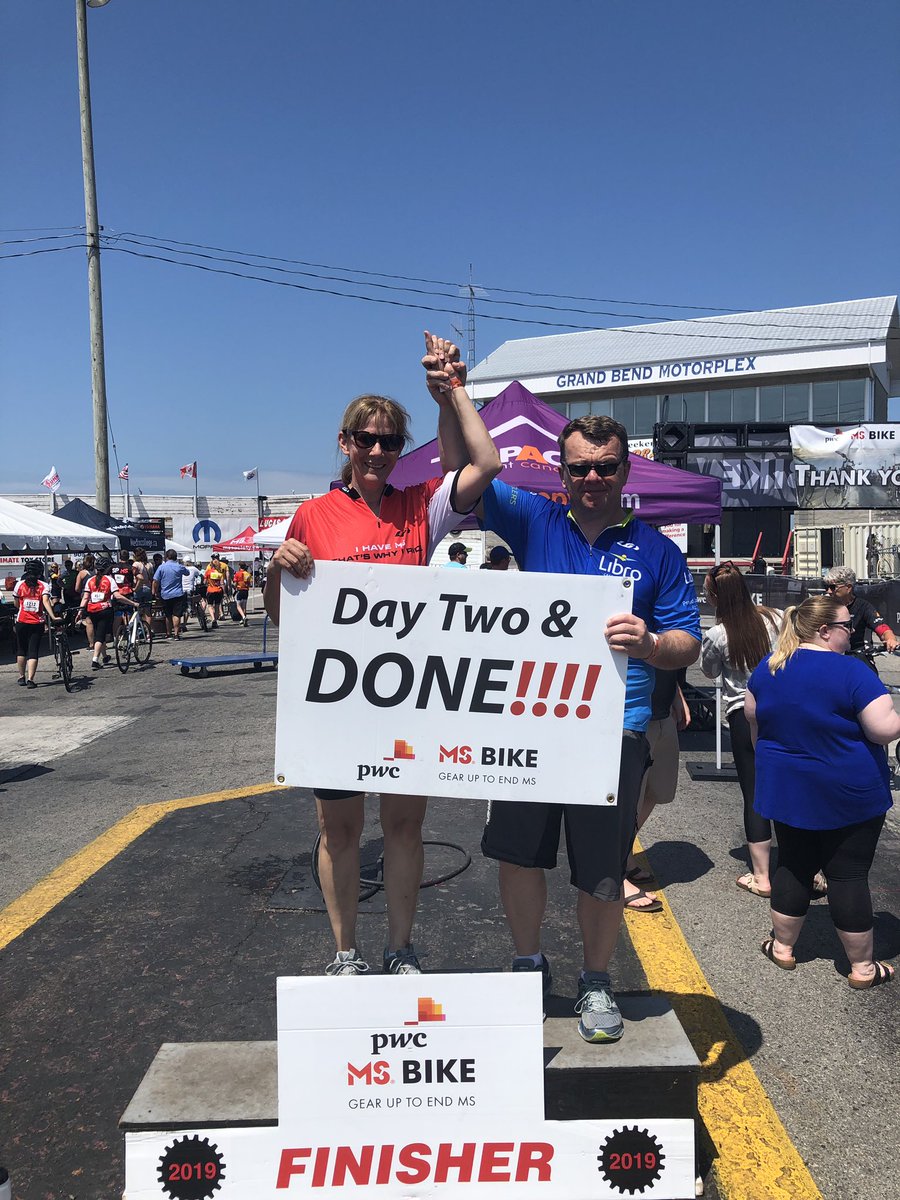 Two days Grand Bend to London and back. Hot, tired, sore and done! #msbike #GB2L @MSSocietyCanada <a href="/MSBikeTour/">MS Bike</a>