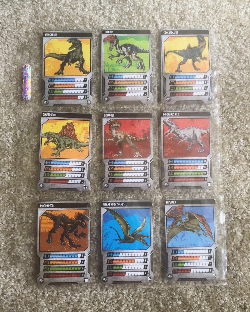 See Jurassic Right On Twitter Love These Dino Rivals Cards Included With The Mattel Figures As A 90s Trading Card Fiend This Little Touch Of Jurassicpark Nostalgia Was Nice How Many Do
