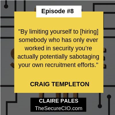 TheSecureCIO's tweet photo. Craig Templeton on hiring outside of the box. Listen to the latest #TheSecureCIO #podcast episode here: https://t.co/IiQmG2shfE #cybersecurity #infosecurity #informationsecurity #cyber #CIO #CISOs #CIOs #infosec #infosecjobs #recruitment #hiring #cybertalent https://t.co/pJMA8jKYLT