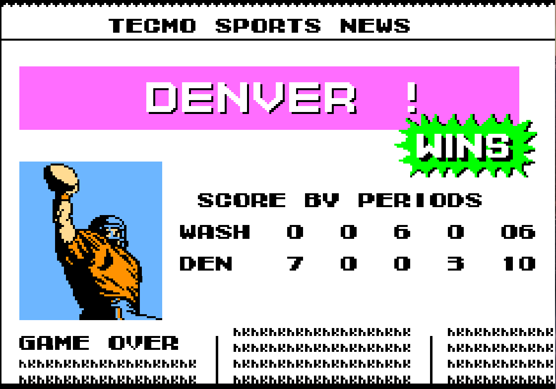 SFCTFL's tweet image. One of the most brutal smack talking games I've ever witnessed, @smittys875 prevailed over my step-daughter while uttering a phrase that will live on in SFCTFL lore forever: "DON'T PICK YOUR PLAY YET I HAVE TO SWITCH BOOBS!"

(she was also breast-feeding my son)

#TecmoFootball