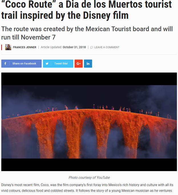 32/ Oh, here comes Disney! They are ALL getting involved with this Day of the Dead Mexico promotion, aren't [they]?... But wait, it gets better... #Disney #DiadeLosMuertos #Mexico #NXIVM