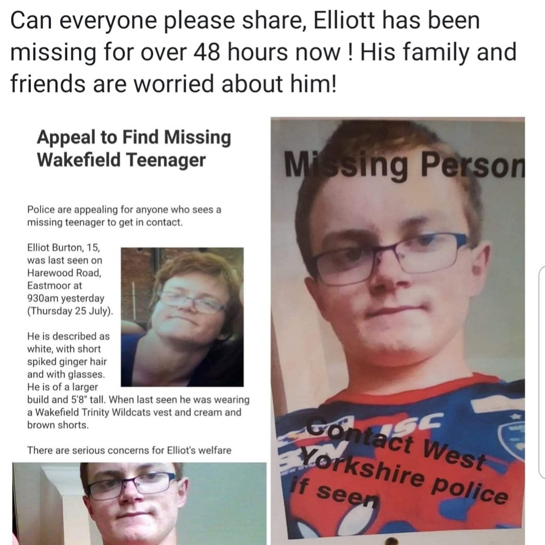 lindsayhudson11's tweet photo. Please RT and help find elliot missing since thurday https://t.co/rCUProecta