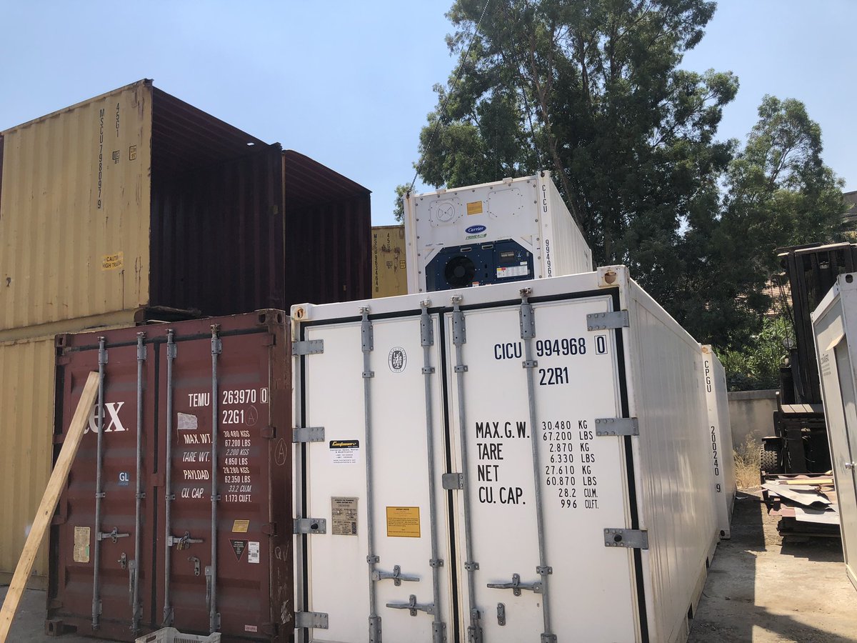 ContainerzLB's tweet photo. Loading some young 20ft reefers from our depot . #containers #beirut #lebanon #architecture  #shipping https://t.co/T2fPoLNtyh