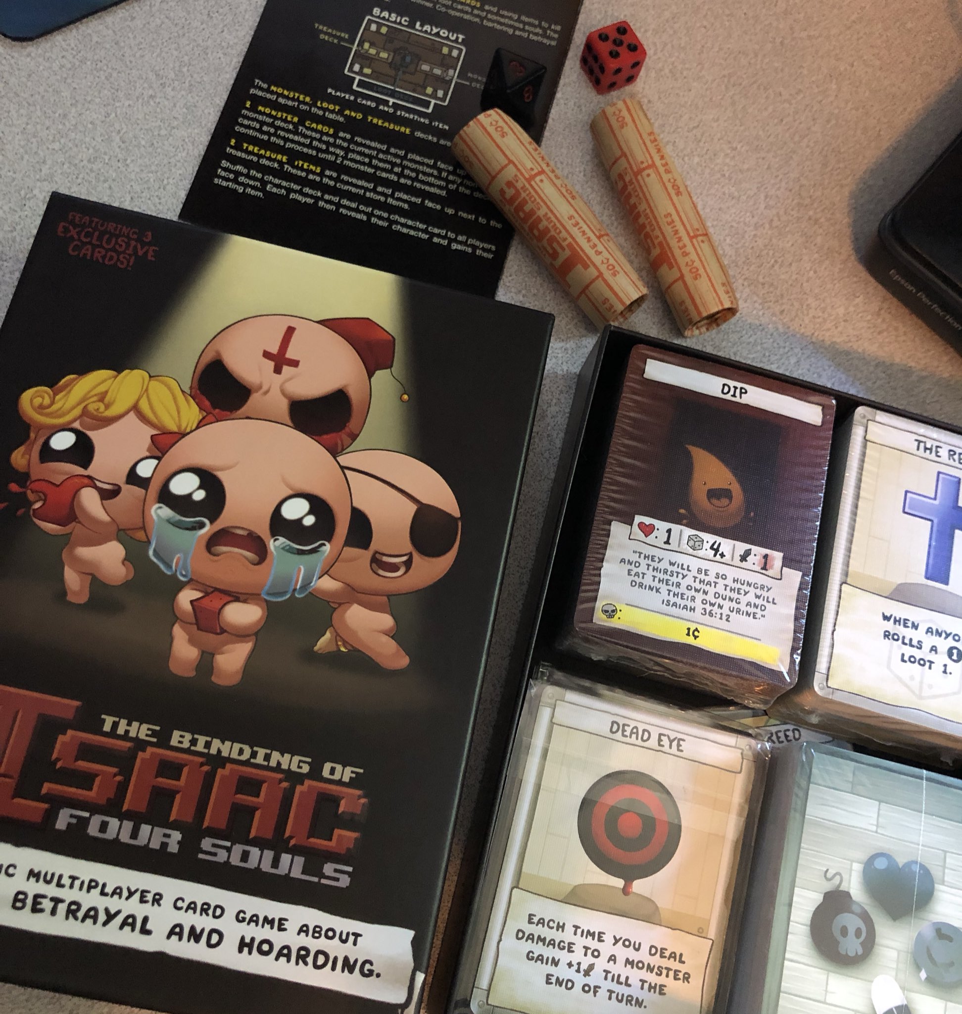 Edmund Mcmillen On Twitter The Binding Of Isaac Four Souls Releases At Target Today This Edition Includes The Base Game Coins Dice And 3 Exclusive Target Themed Bonus Cards