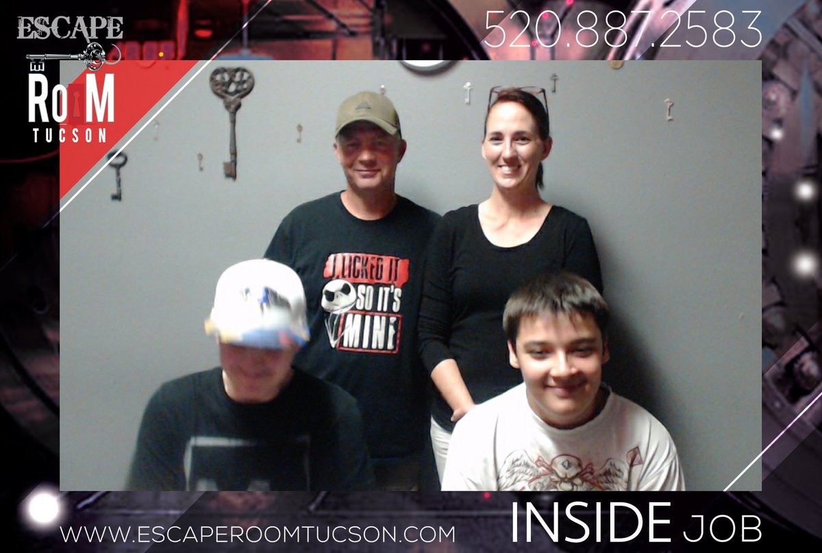 EscapeTucson's tweet photo. Having some fun at Escape Room Tucson  https://t.co/yGgWGq2oh9 @EscapeTucson https://t.co/swyr0VFDV7