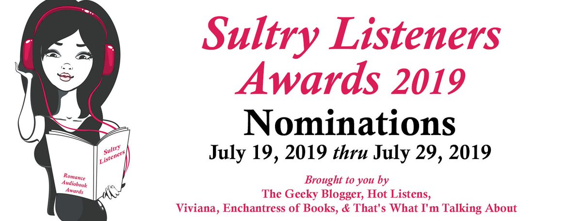 If you haven't nominated your favorite #Audiobook for this year's #SultryListeners award you still have time!! Criteria: Must have romance &amp; published/released between June 2018 &amp; June 2019! #LoveAudiobooks #AudiobookLovin #RomanceBooks @Twimom227 bit.ly/SultryListener…