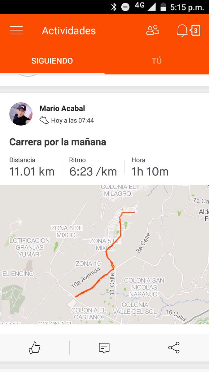 Mario67188793's tweet photo. entreno de oy con 11 km #YoElegíCorrer  #trailrunner  #mipasionescorrer https://t.co/w3AxjKWHjV
