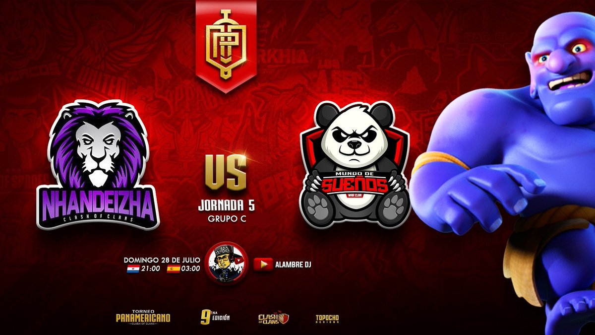 <a href="/CocTorneo/">Torneo Panamericano COC</a> tenemos batalla épica
@nhandeizhacoc vs <a href="/MUNDODESUEOS8/">✭мυη∂σ ∂є ѕυєÑσѕ✭</a>
Los espero en el directo
youtube.com/channel/UCTi-y…