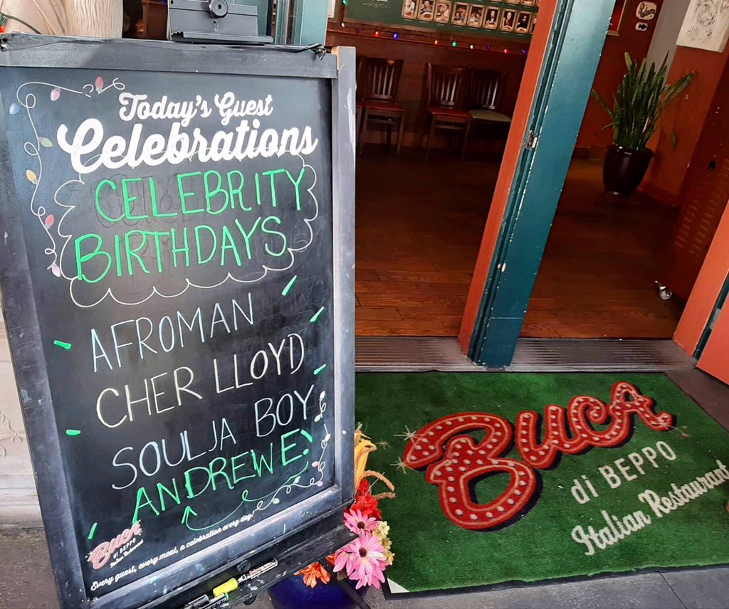 AndrewE_Dongalo's tweet image. Hoooowie....!!! Thankyou so much #bucadibeppo for gaving me a celebrity birthday celebration in your restaurant...!!! 🇺🇸🤗🎉🎉🎉
