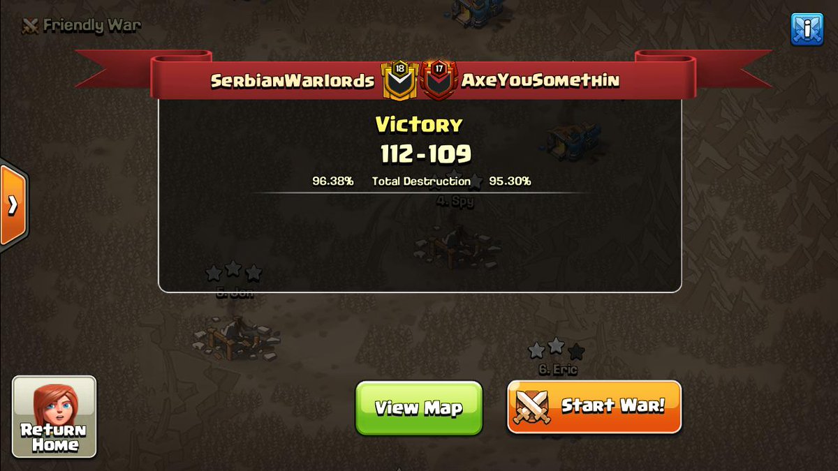 After small break we are back with serious wars and preparing for new cwl season <a href="/champwarleague/">Champions War League</a> with our new family <a href="/CroatianArmyCOC/">Croatian Army</a>. Very nice and close war with good performace on both sides <a href="/ayscoc/">aysis coc</a>, hope to meet you in future again. 
SWL 🔥🔥🔥