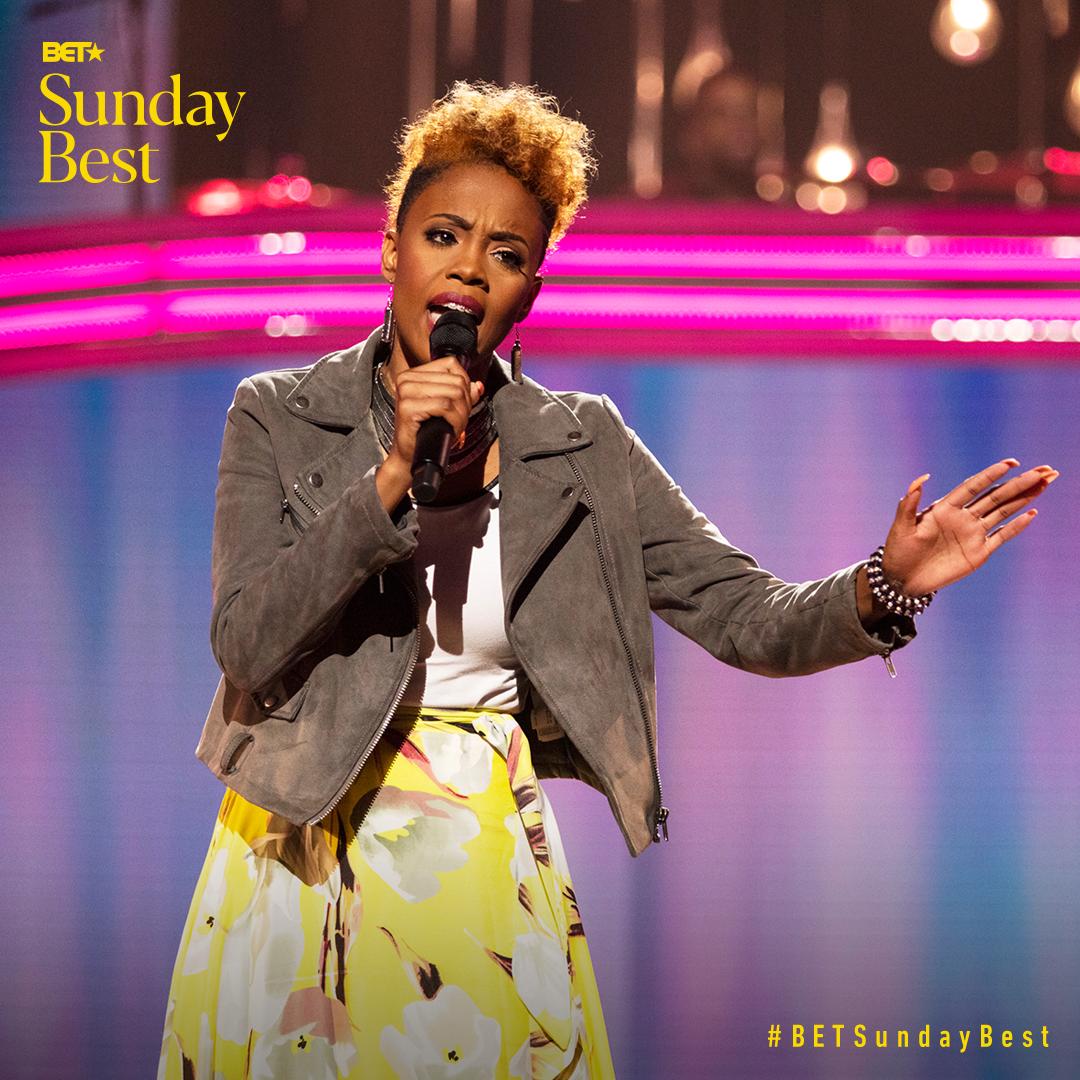 WHAT... a friend we have in Jesus!" Keyla Richardson (@KeyMusic_) go on and  sang "What A Friend We Have In Jesus". #BETSundayBest
