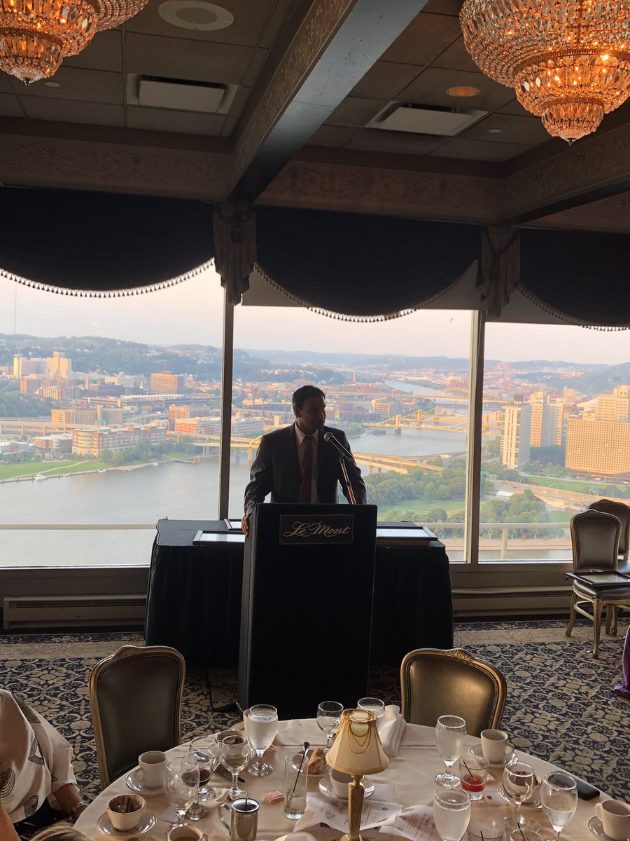 PittOncology's tweet photo. Congratulations to the Pitt Surgical Oncology SSO and HPB graduating fellows of 2019! Great views, great food, and heartwarming speeches...we'll miss you guys! 😢 Best of luck, and see you in Boston next year! https://t.co/m8Uq3Cx7v4