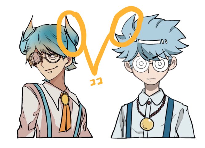 天然記念物 ﾁｰﾉくんの髪の毛の一体どこをツノみたいにしたのか私が描いた公式のような絵から説明しましょう ココです T Co Pofvj6qqoc Twitter