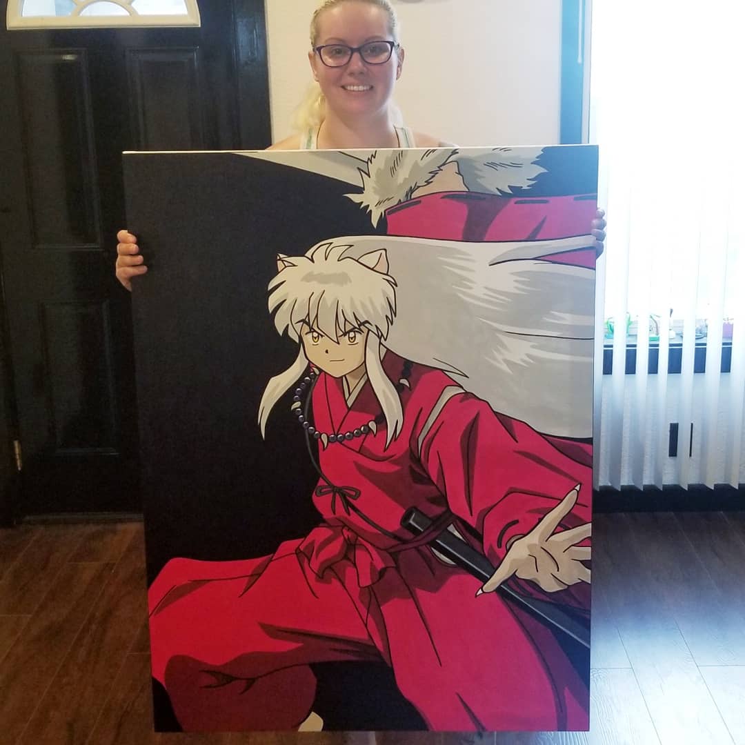 Anime Swing me Oil Paint on Canvas 2019  rArt