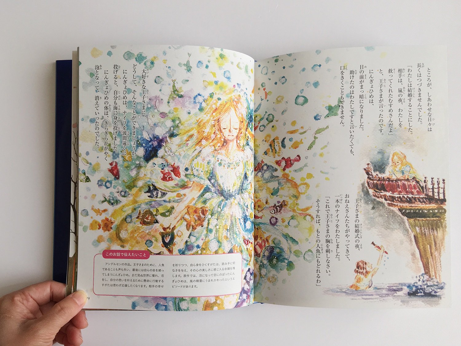 Kasumi Suzuki 成美堂出版より出版された絵本 よみきかせえほん プリンセス のおはなし のにんぎょひめの話の絵を担当させて頂きました 12話のお姫様のお話を詰めた絵本です 人魚姫が15歳の頃の話 子供と大人の間の時間を精一杯生きていた人魚姫に思い