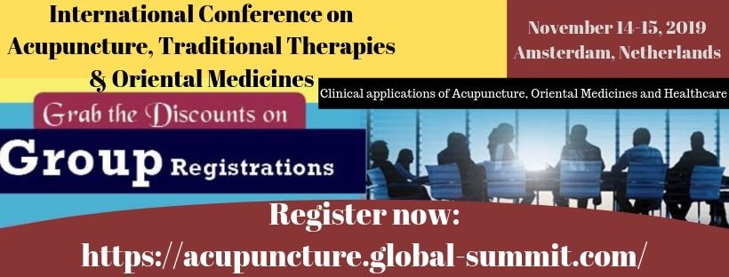 acupuncturethe1's tweet photo. #Acupuncture2019 will be going to held in Amsterdam, Netherlands during 14-15 November, 2019
Submit your Abstract Now!!
#AcupunctureSocities #PharmaIndustries #TraditionalchinesemedicinesCompanies #AcupunctureMeetings #OrientalMedicinesConferences #Acupressure https://t.co/ZZxmSPOXBK
