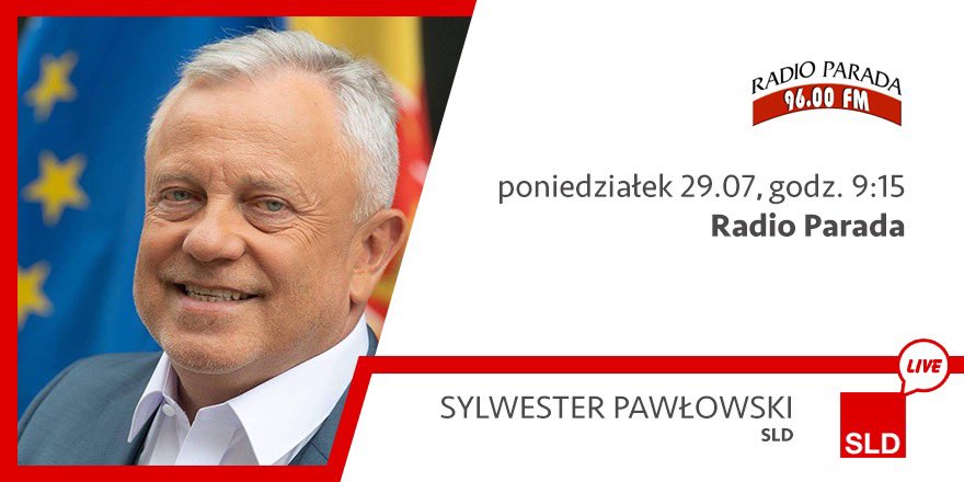 __Lewica's tweet image. #SLDwMediach: Sylwester #Pawłowski dziś o 9:15 w @ParadaRadio