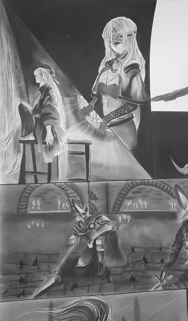 clv's tweet image. رسمة القرن 🙏🏻 #Darksouls