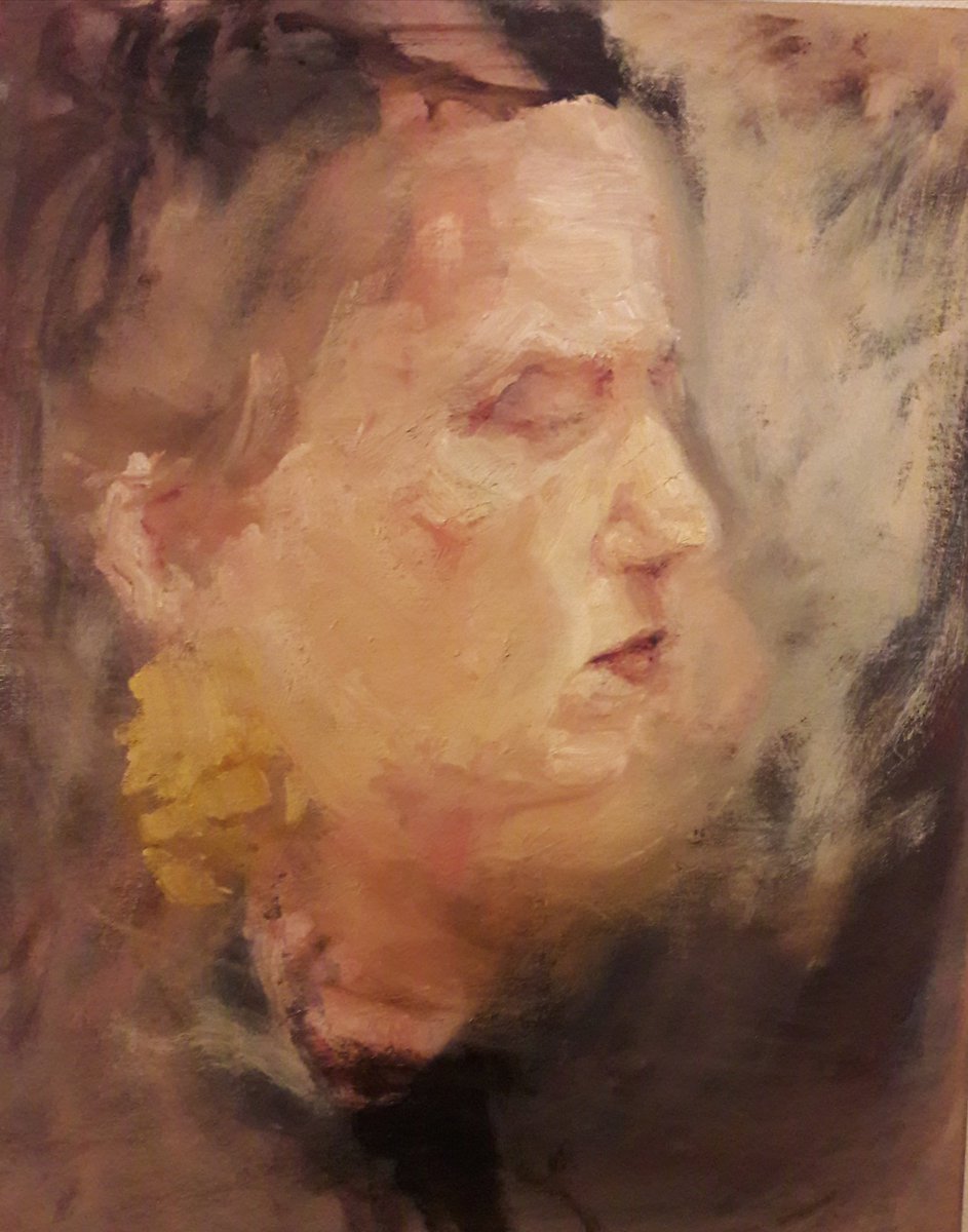 RubyMadder's tweet image. #initialsketch #oilportrait