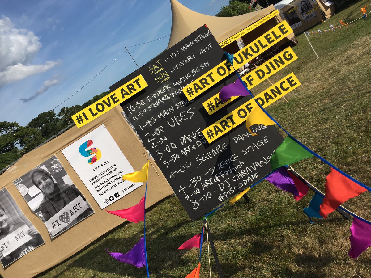 ST3AMCo's tweet photo. Backstage on our #WhatsYourArt19 pitch at #CampBestival with @BobandRoberta
His #ARTCONNECTS19
Proud to be #ACESUPPORTED https://t.co/p8vnDsushy