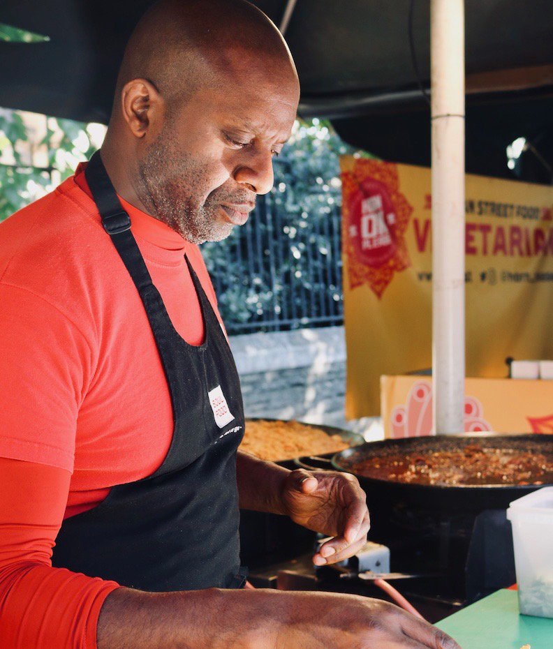 The man behind the deliciousness. Patrick has cooked in some of London's most well known kitchens and now brings his skill and expertise to @boroughmarket's Soul Food.