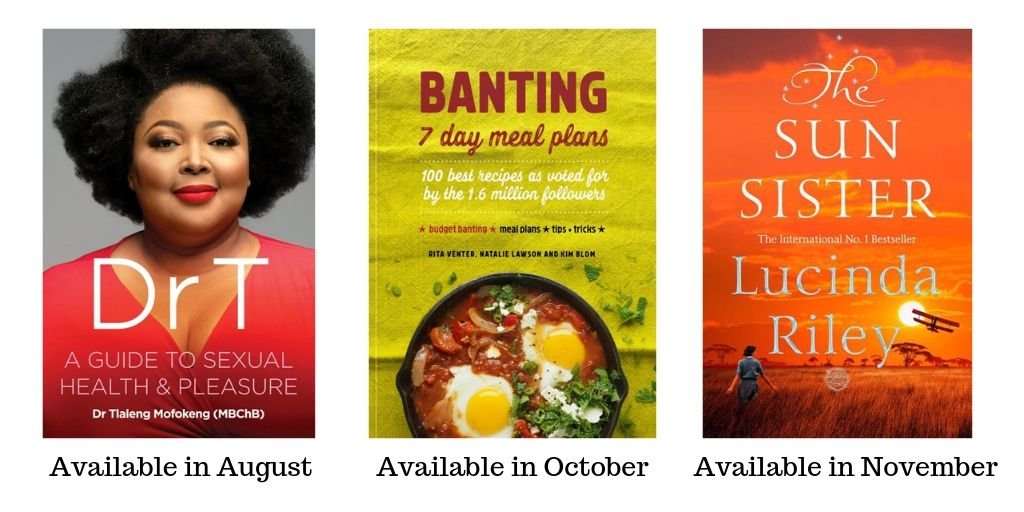 BargainBooksSA's tweet image. Don't forget to place your pre orders for some amazing upcoming books! bit.ly/2uqzYeo

@drtlaleng @xeyedmess @lucindariley 
@PanMacmillanSA @Quivertree