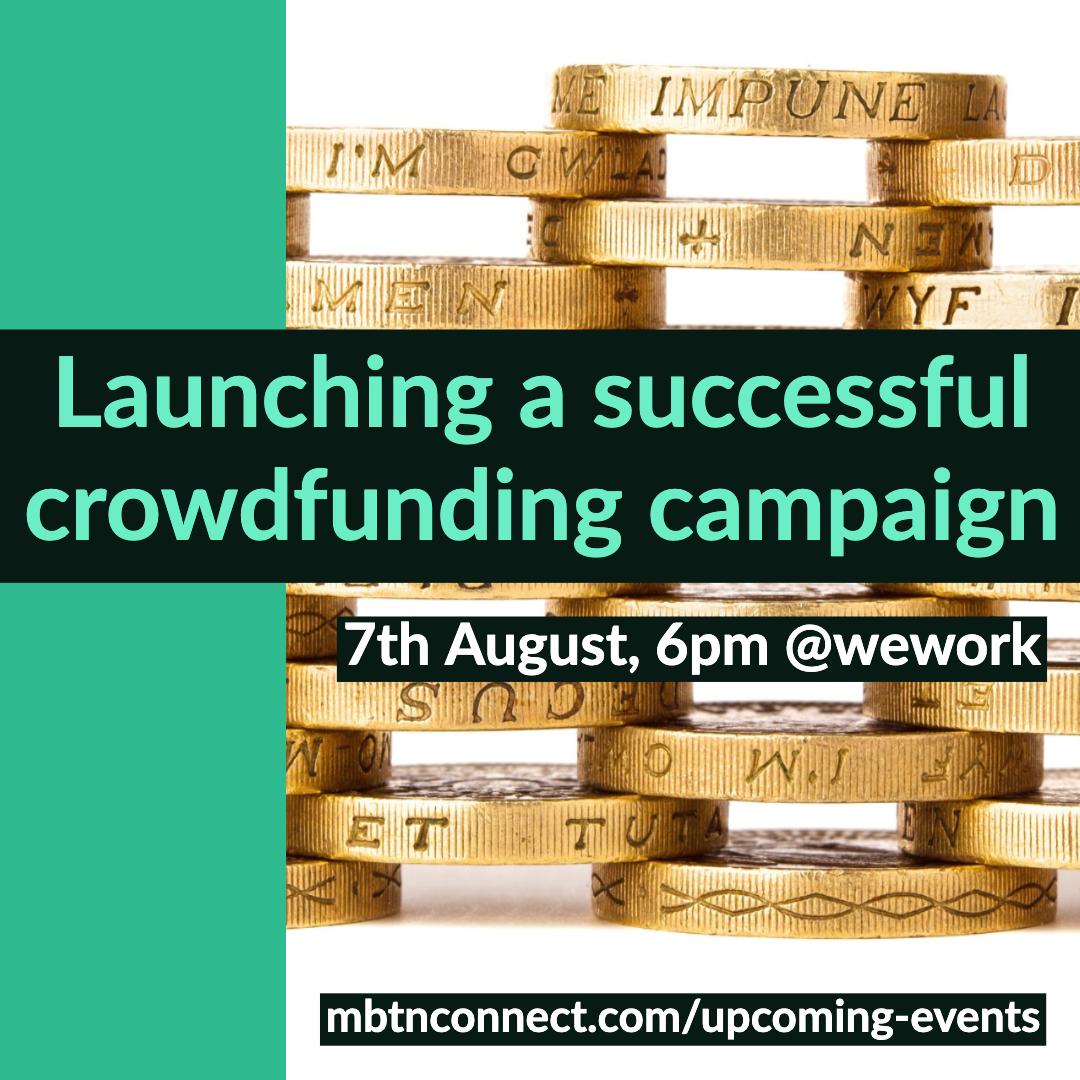 Meet other startup founders, while learning the key skills on how to launch a successful crowdfunding campaign. Only a few tickets left. Register on our website at: buff.ly/32jLLeG #startup #crowdfunding #networking