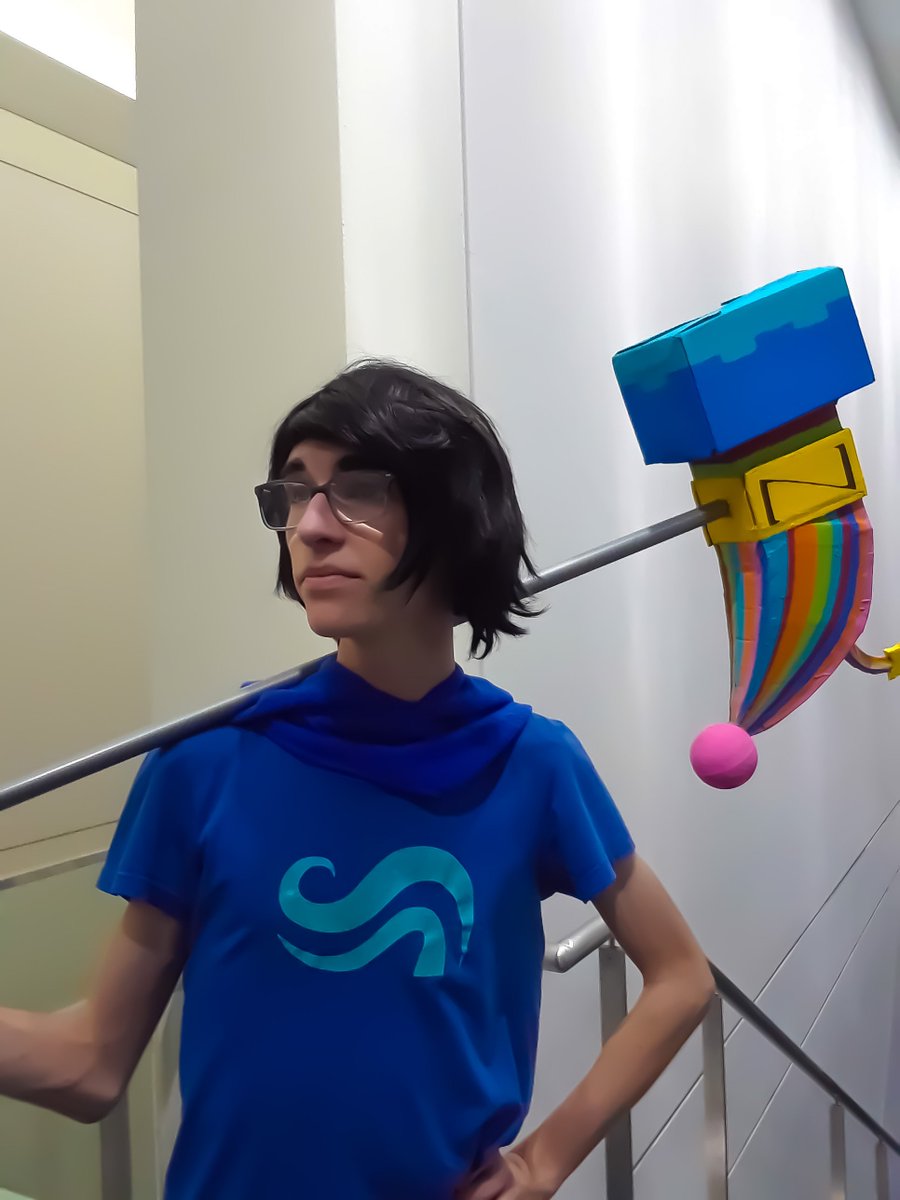 tricksterize's tweet photo. It's Zillyhoo Hammer Time!!!
.
#JohnEgbert #JohnEgbertCosplay #Homestuck #HomestuckCosplay #HeirofBreath #Cosplay #Cosplayer #AnimeExpo #AnimeExpo2019 #AX #AX19 #AnimeExpoDay3 #AXDay3 https://t.co/QN6g8YXyyi