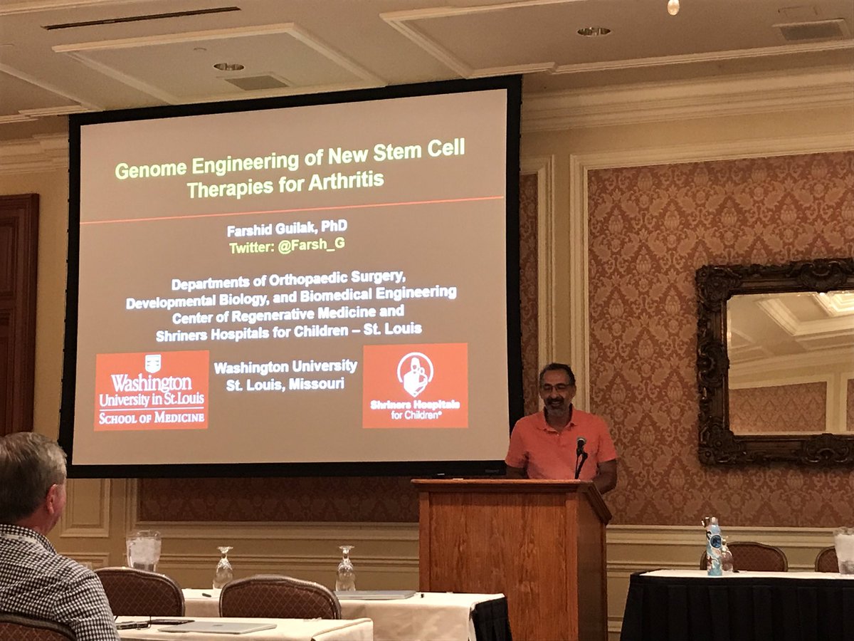 mfarooqrai's tweet photo. #ORSMSKBIOLOGY2019 A fantastic talk by @Farsh_G  on Genome Engineering of New Stem Cells Therapies for Arthritis. https://t.co/mUn56wkCw7